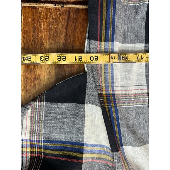 Vintage Jones New York Women's Cotton Blend Plaid Blazer Dress Size Medium - Picture 6 of 7